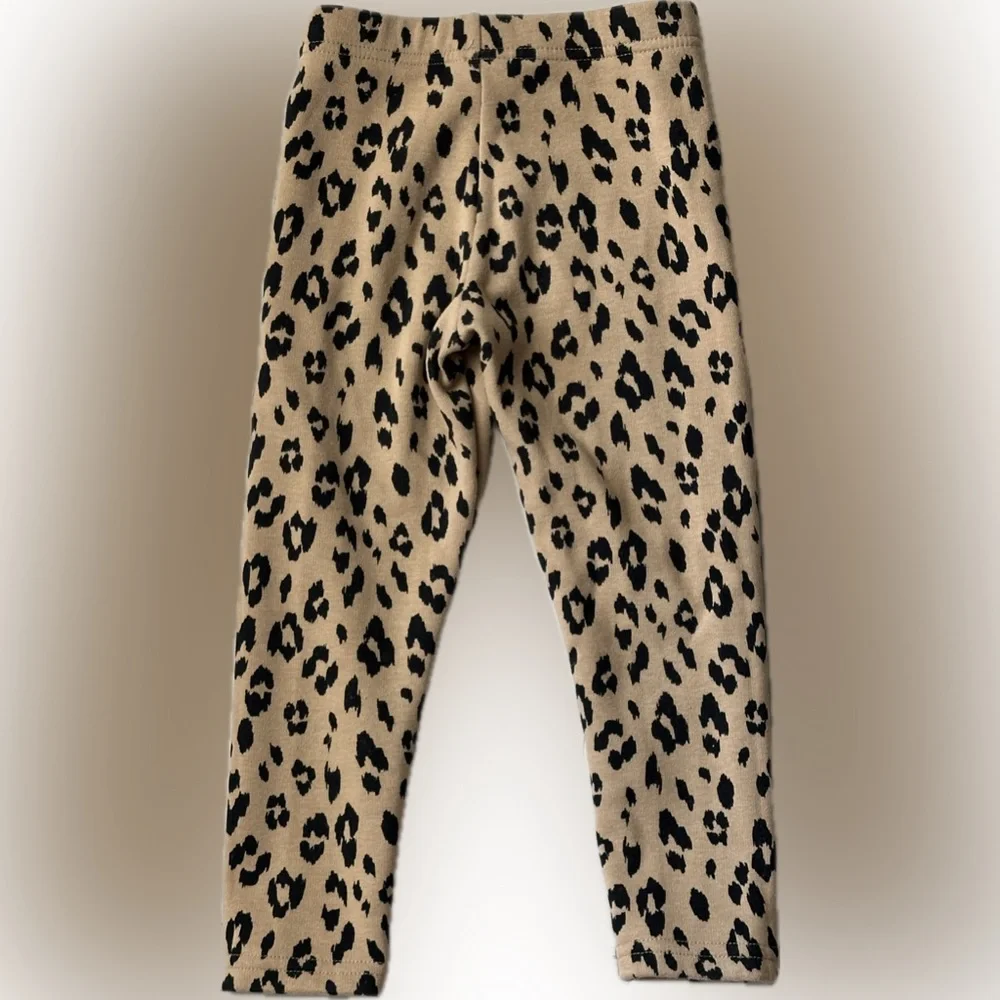 Carter’s Girls Leopard Print Cozy Fleece Leggings Size 4